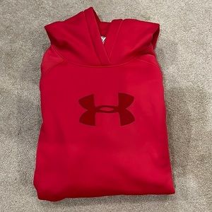Under Armour Storm 1 Red Fleece Hoodie